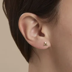 Discount Histoire d'Or Boucles D'oreilles Puces Ours Or Or Jaune