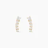 New Histoire d'Or Boucles D'oreilles Puces Or Jaune Anaca Oxydes De Zirconium
