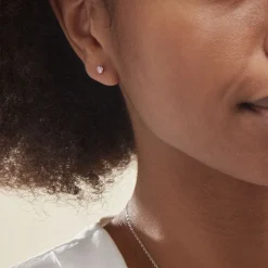 Histoire d'Or Boucles D'oreilles Puces Or Blanc Oxydes De Zirconium* Boucles D'Oreilles|Clous D'Oreilles