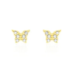 Histoire d'Or Boucles D'oreilles Puces Or Jaune Fragaria Oxydes* Boucles D'Oreilles|Clous D'Oreilles