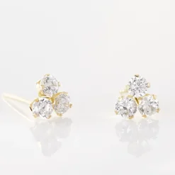 Histoire d'Or Boucles D'oreilles Puces Or Jaune Oxydes De Zirconium* Boucles D'Oreilles|Clous D'Oreilles