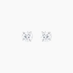 Histoire d'Or Boucles D'oreilles Puces Or Blanc Katherina Oxyde De Zirconium* Boucles D'Oreilles|Clous D'Oreilles