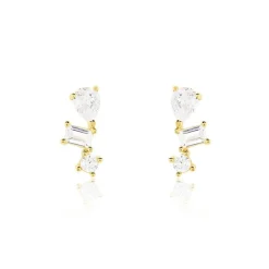 Histoire d'Or Boucles D'oreilles Puces Osip Or Jaune Oxyde De Zirconium* Boucles D'Oreilles|Clous D'Oreilles