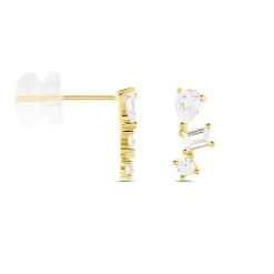 Histoire d'Or Boucles D'oreilles Puces Osip Or Jaune Oxyde De Zirconium* Boucles D'Oreilles|Clous D'Oreilles