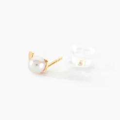 Histoire d'Or Boucles D'oreilles Puces Odelle Or Jaune Perle De Culture* Boucles D'Oreilles|Clous D'Oreilles