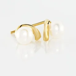 Histoire d'Or Boucles D'oreilles Puces Odelle Or Jaune Perle De Culture* Boucles D'Oreilles|Clous D'Oreilles