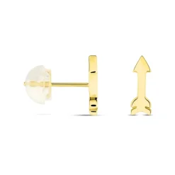 Histoire d'Or Boucles D'oreilles Puces Or Jaune Gnazi