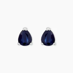 Histoire d'Or Boucles D'oreilles Puces Or Blanc Isador Saphir* Boucles D'Oreilles|Clous D'Oreilles
