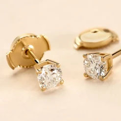 Histoire d'Or Boucles D'oreilles Puces Or Jaune Aphrodite Diamants* Boucles D'Oreilles|Clous D'Oreilles