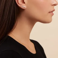 Sale Histoire d'Or Boucles D'oreilles Puces Orlando Or Jaune Diamant Synthétique