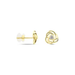 Outlet Histoire d'Or Boucles D'oreilles Puces Or Jaune Afua Diamants