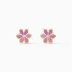 Histoire d'Or Boucles D'oreilles Puces Or Jaune Talia Email* Boucles D'Oreilles|Clous D'Oreilles