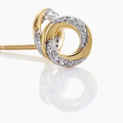 Histoire d'Or Boucles D'oreilles Puces Or Jaune Pamila Diamants* Boucles D'Oreilles|Clous D'Oreilles