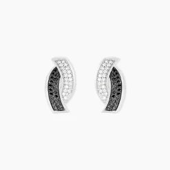 New Histoire d'Or Boucles D'oreilles Puces Oia Or Blanc Diamant