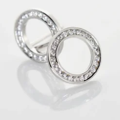 New Histoire d'Or Boucles D'oreilles Puces Prisco Argent Blanc Oxyde De Zirconium