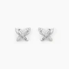 Histoire d'Or Boucles D'oreilles Puces Papillon Or Blanc Diamant* Boucles D'Oreilles|Clous D'Oreilles