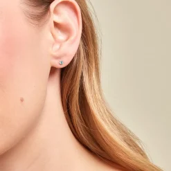 Histoire d'Or Boucles D'oreilles Puces Pepita Or Jaune Oxyde De Zirconium* Boucles D'Oreilles|Clous D'Oreilles