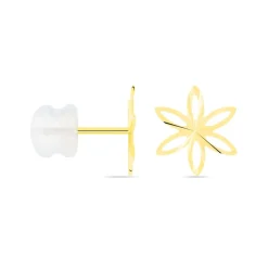 Histoire d'Or Boucles D'oreilles Puces Philine Fleur Or Jaune