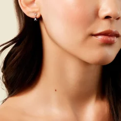 Histoire d'Or Boucles D'Oreilles Puces Porfirio Or Jaune Saphir Diamant* Boucles D'Oreilles|Clous D'Oreilles