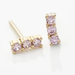 Histoire d'Or Boucles D'oreilles Puces Plaqué Or Jaune Alodia Oxyde De Zirconium* Boucles D'Oreilles|Boucles D'Oreilles Fantaisie