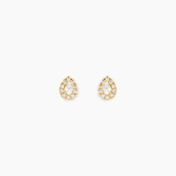 Clearance Histoire d'Or Boucles D'Oreilles Puces Pilvi Or Jaune Oxyde De Zirconium