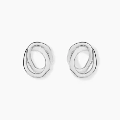 Online Histoire d'Or Boucles D'Oreilles Puces Paros Argent Blanc