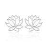 Outlet Histoire d'Or Boucles D'oreilles Puces Rosita Argent Blanc