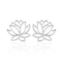 Outlet Histoire d'Or Boucles D'oreilles Puces Rosita Argent Blanc