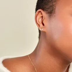 Histoire d'Or Boucles D'oreilles Puces Rimya Or Jaune Oxyde De Zirconium* Boucles D'Oreilles|Clous D'Oreilles