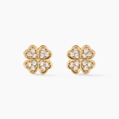 Histoire d'Or Boucles D'oreilles Puces Rhosyn Plaqué Or Jaune Oxyde* Boucles D'Oreilles|Boucles D'Oreilles Fantaisie