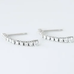 Histoire d'Or Boucles D'oreilles Puces Riviera Or Blanc Diamant* Boucles D'Oreilles|Boucles D'Oreilles Pendantes