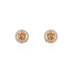 New Histoire d'Or Boucles D'oreilles Puces Rio Argent Rose Oxyde argent rose oxyde champagne