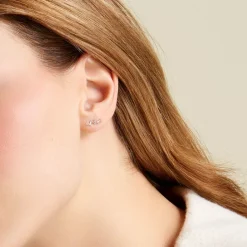 Clearance Histoire d'Or Boucles D'oreilles Puces Renita Or Jaune Oxyde De Zirconium