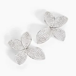 Histoire d'Or Boucles D'oreilles Puces Radiant Bloom Argent Blanc Oxyde* Boucles D'Oreilles|Clous D'Oreilles