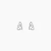 Discount Histoire d'Or Boucles D'oreilles Puces Roma Argent Blanc Oxyde De Zirconium