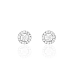 Histoire d'Or Boucles D'oreilles Puces Star Or Blanc Oxyde De Zirconium* Boucles D'Oreilles|Clous D'Oreilles