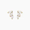 Sale Histoire d'Or Boucles D'oreilles Puces Siona Plaque Or Jaune Oxyde De Zirconium