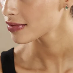 Histoire d'Or Boucles D'oreilles Puces Sagesse Or Jaune Emeraude Et Diamant* Boucles D'Oreilles|Clous D'Oreilles