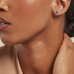 Clearance Histoire d'Or Boucles D'oreilles Puces Serafine Argent Lapis Lazuli Oxyde