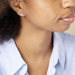 Histoire d'Or Boucles D'oreilles Puces Shainy Argent Blanc* Boucles D'Oreilles|Boucles D'Oreilles Fantaisie