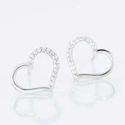 Best Histoire d'Or Boucles D'oreilles Puces Salona Argent Blanc Oxyde De Zirconium