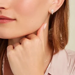 Best Histoire d'Or Boucles D'oreilles Puces Shimmel Or Jaune Oxyde De Zirconium