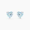 Histoire d'Or Boucles D'oreilles Puces Salona Or Blanc Topaze* Boucles D'Oreilles|Clous D'Oreilles