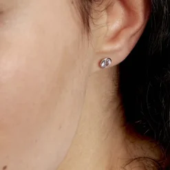 Histoire d'Or Boucles D'oreilles Puces Salona Or Blanc Topaze* Boucles D'Oreilles|Clous D'Oreilles