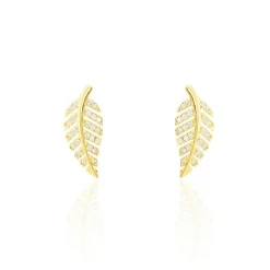 Best Histoire d'Or Boucles D'oreilles Puces Tourkia Or Jaune Oxyde De Zirconium