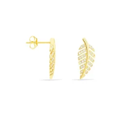 Best Histoire d'Or Boucles D'oreilles Puces Tourkia Or Jaune Oxyde De Zirconium