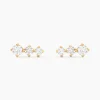 Outlet Histoire d'Or Boucles D'oreilles Puces Tryphena Or Jaune Diamant Synthétique