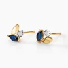 Discount Histoire d'Or Boucles D'oreilles Puces Tameka Or Bicolore Saphir Diamant