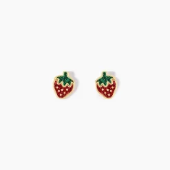 Histoire d'Or Boucles D'oreilles Puces Tharia Fraise Or Jaune* Boucles D'Oreilles|Clous D'Oreilles
