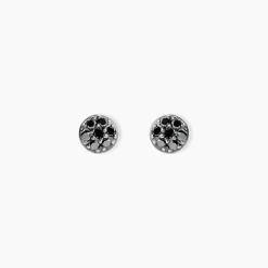 New Histoire d'Or Boucles D'oreilles Puces Teani Or Blanc Diamant or blanc diamant noir